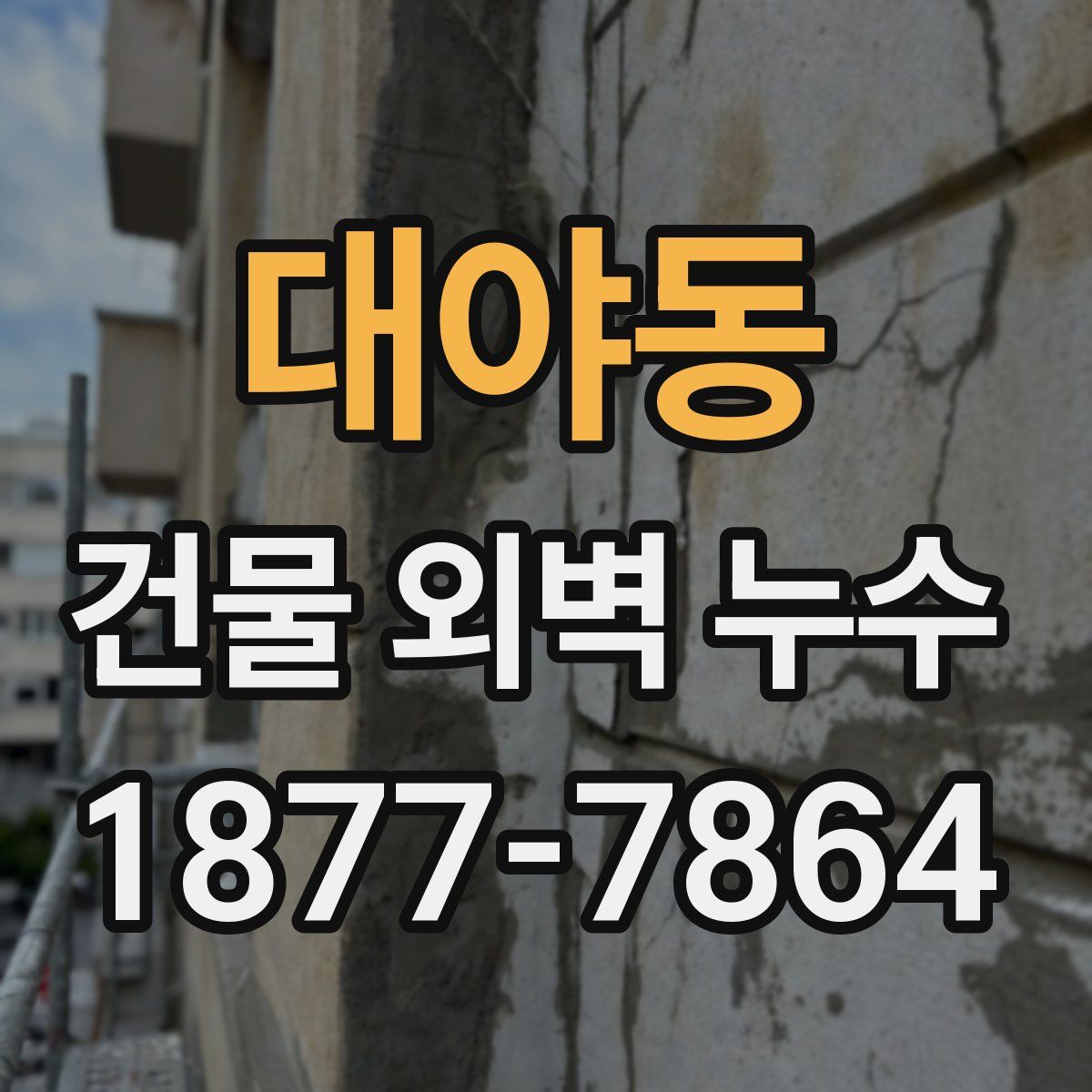 대야동 건물 외벽 누수