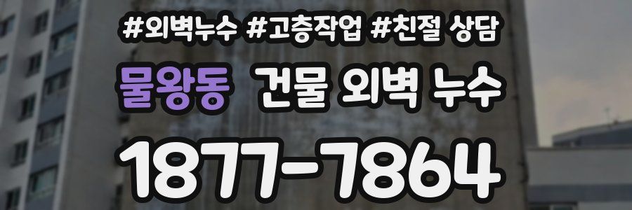 물왕동 건물 외벽 누수