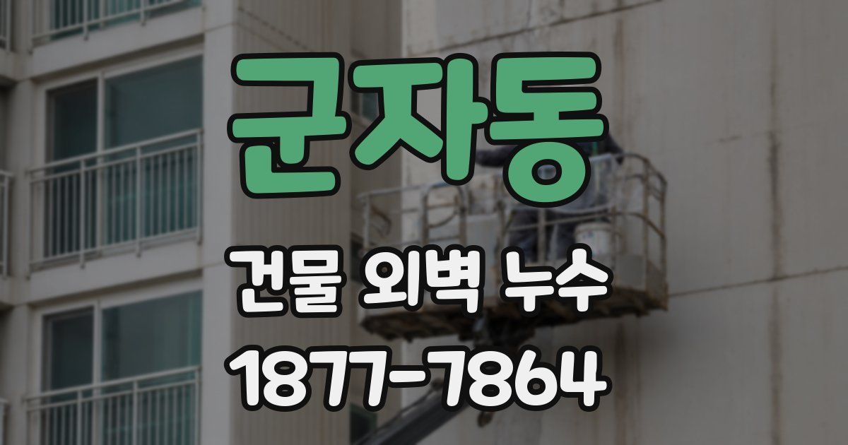 군자동 건물 외벽 누수
