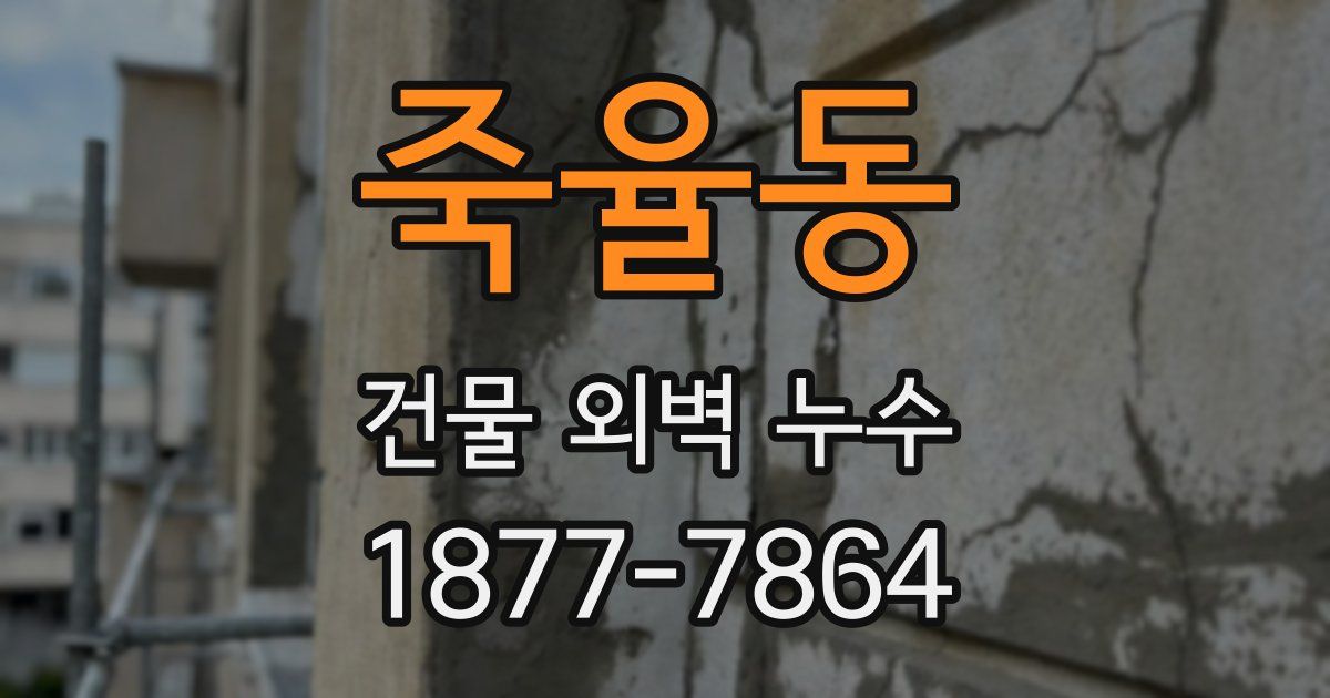 죽율동 건물 외벽 누수