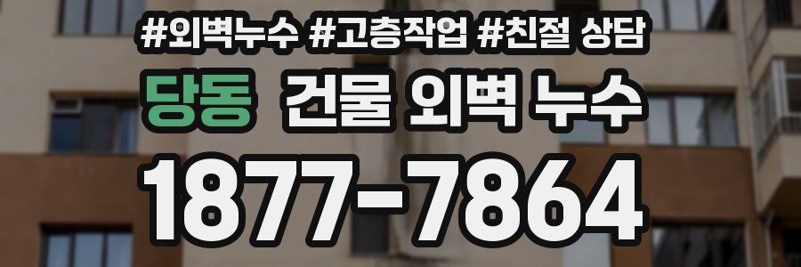 당동 건물 외벽 누수