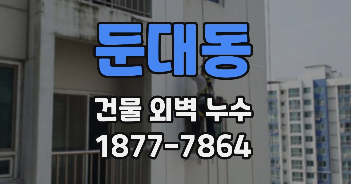 둔대동 건물 외벽 누수