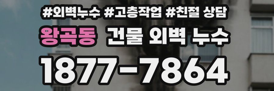 왕곡동 건물 외벽 누수