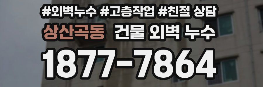 상산곡동 건물 외벽 누수