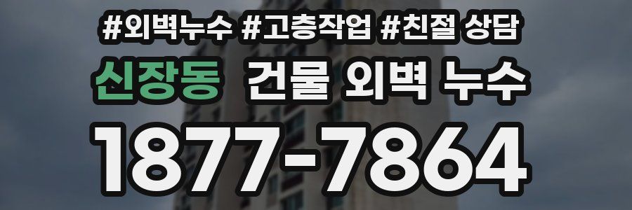 신장동 건물 외벽 누수