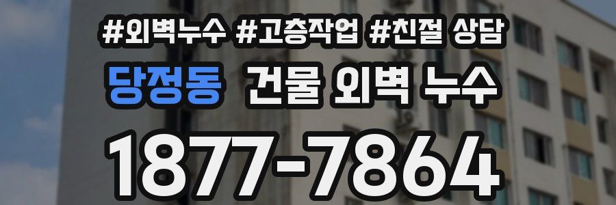 당정동 건물 외벽 누수
