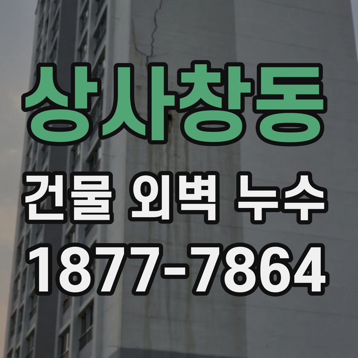 상사창동 건물 외벽 누수
