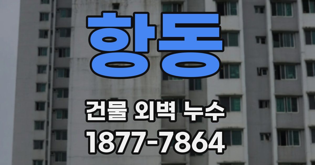 항동 건물 외벽 누수