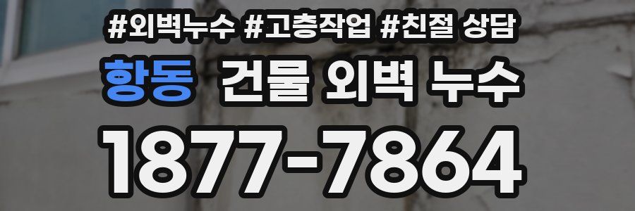 항동 건물 외벽 누수
