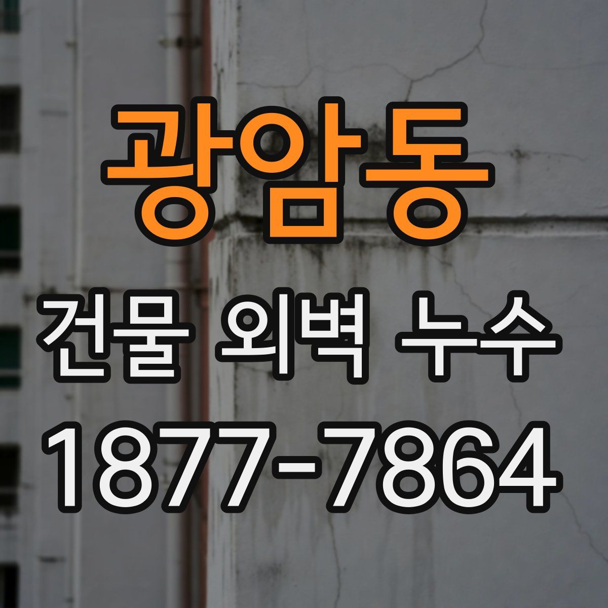 광암동 건물 외벽 누수