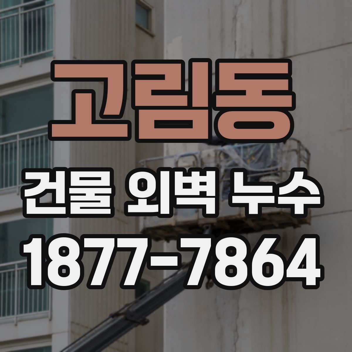 고림동 건물 외벽 누수