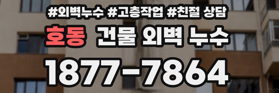 호동 건물 외벽 누수