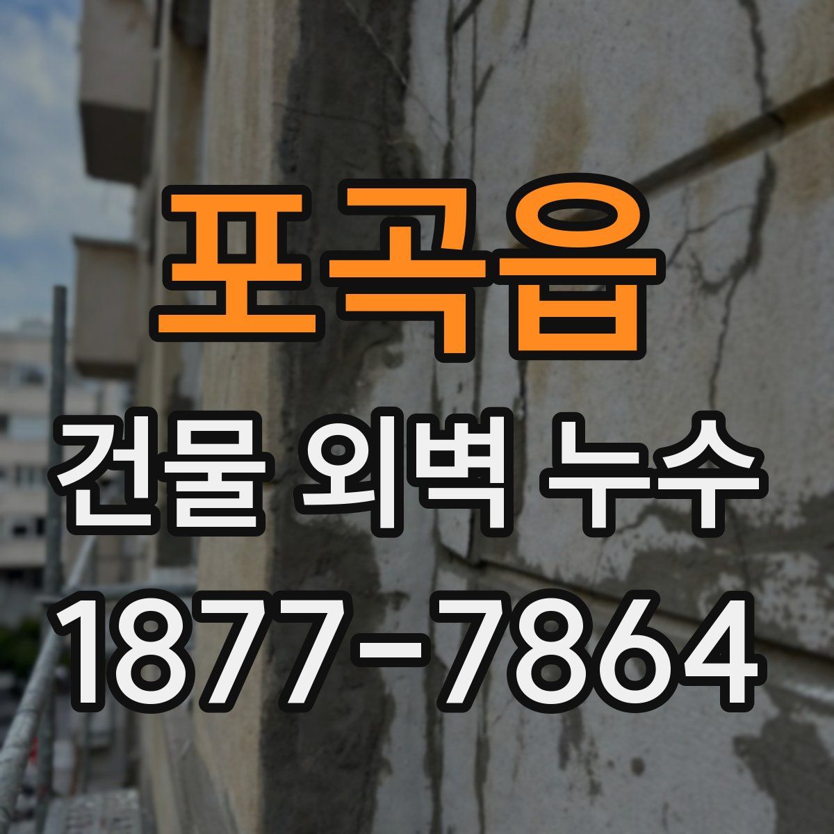포곡읍 건물 외벽 누수