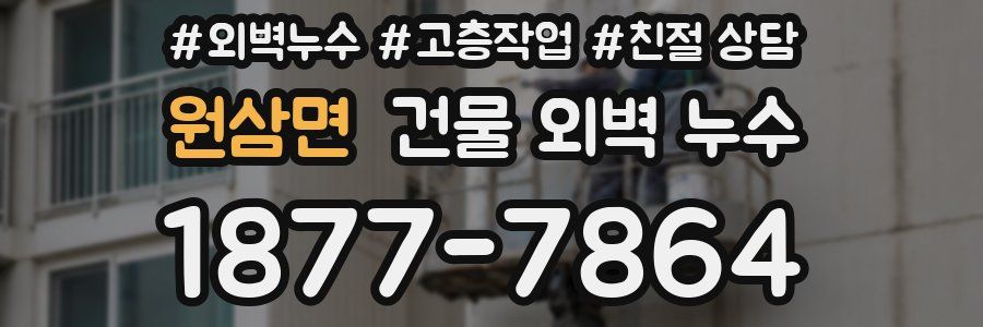 원삼면 건물 외벽 누수