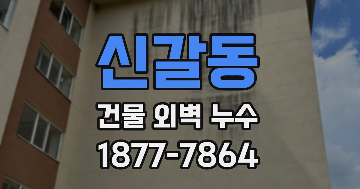 신갈동 건물 외벽 누수