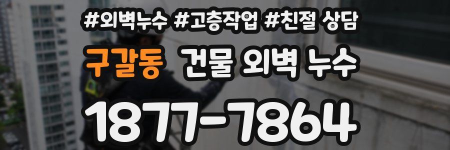 구갈동 건물 외벽 누수