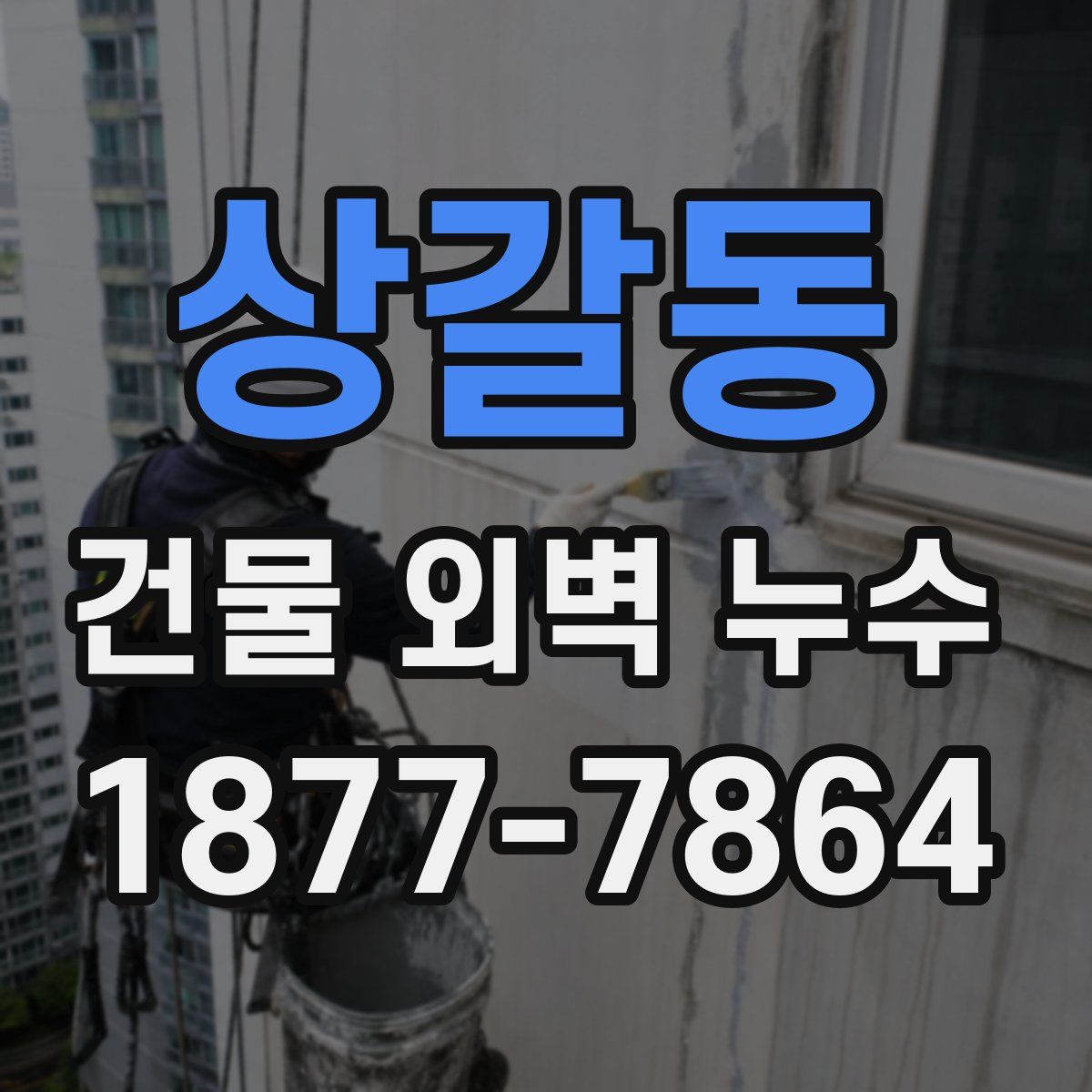 상갈동 건물 외벽 누수