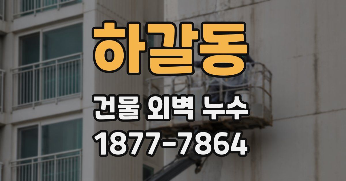 하갈동 건물 외벽 누수