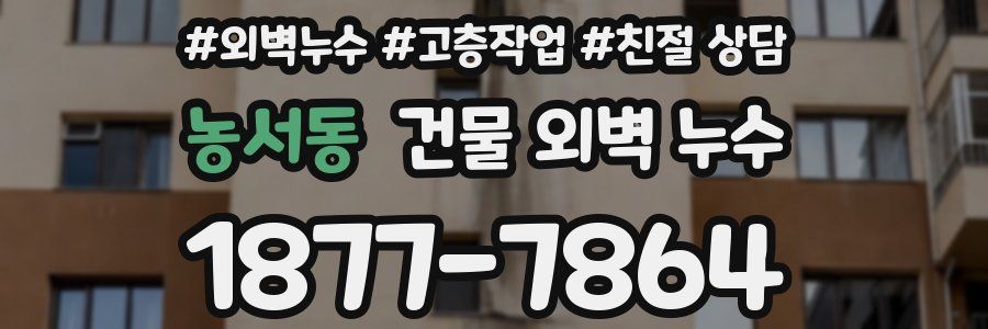 농서동 건물 외벽 누수
