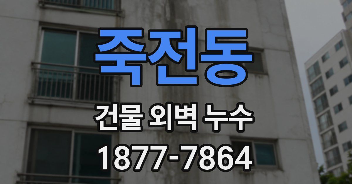죽전동 건물 외벽 누수
