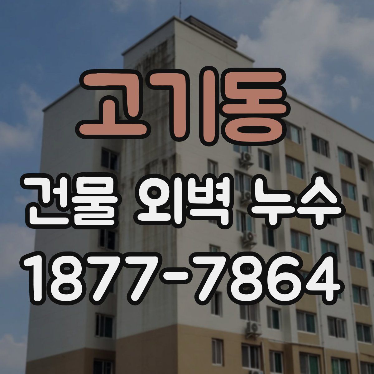 고기동 건물 외벽 누수