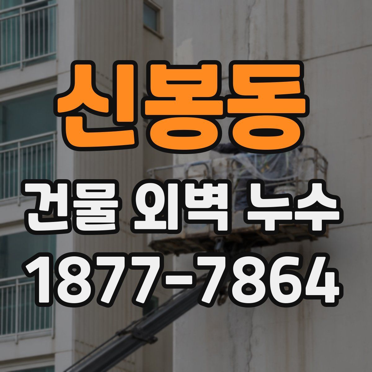 신봉동 건물 외벽 누수