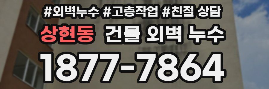 상현동 건물 외벽 누수