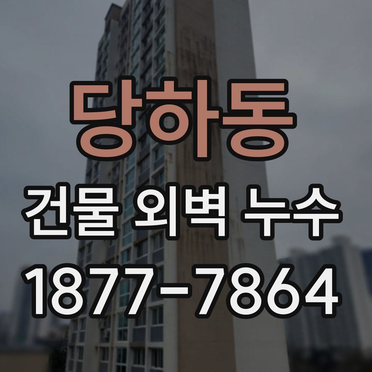 당하동 건물 외벽 누수 점검이 필요한 건물 유형