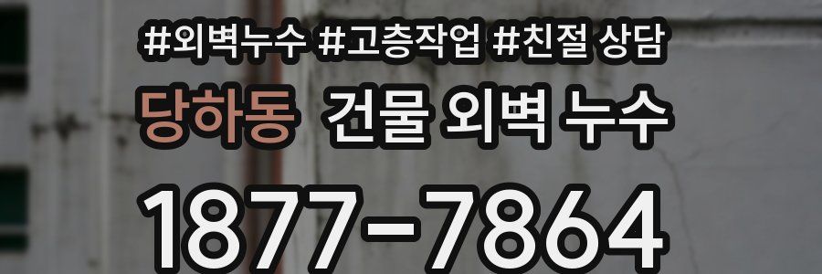 당하동 건물 외벽 누수
