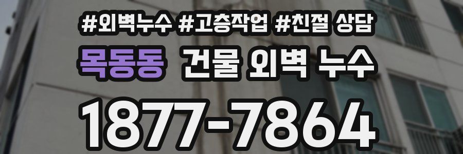 목동동 건물 외벽 누수