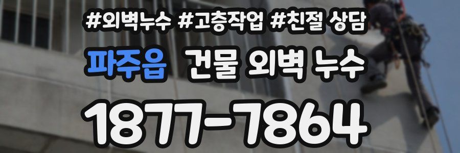파주읍 건물 외벽 누수