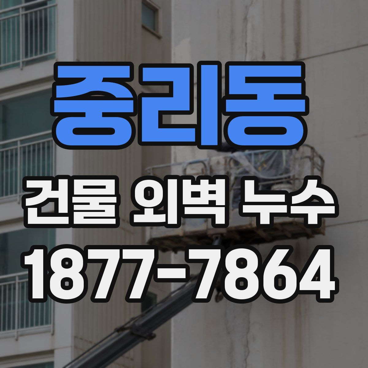 중리동 건물 외벽 누수