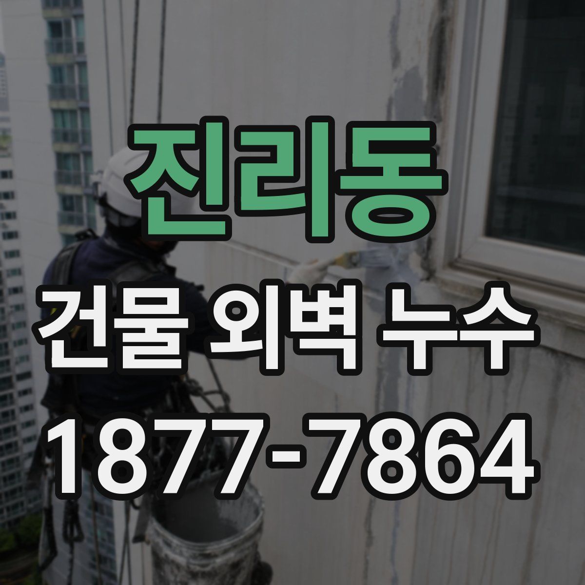 진리동 건물 외벽 누수