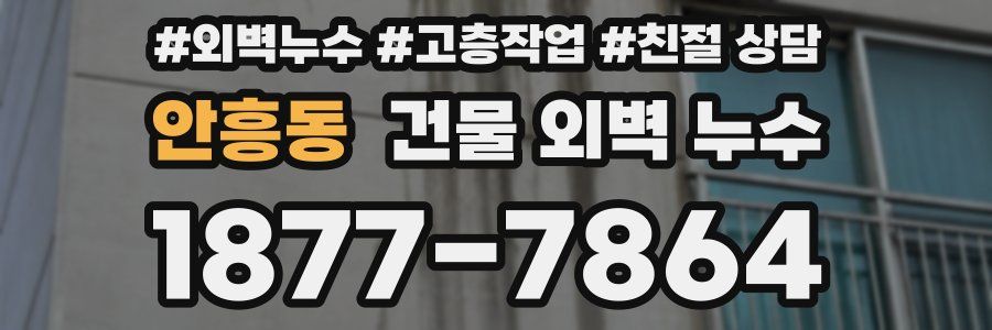 안흥동 건물 외벽 누수