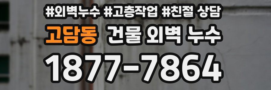 고담동 건물 외벽 누수