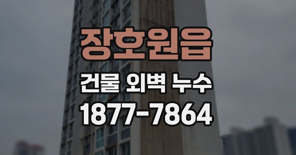 장호원읍 건물 외벽 누수