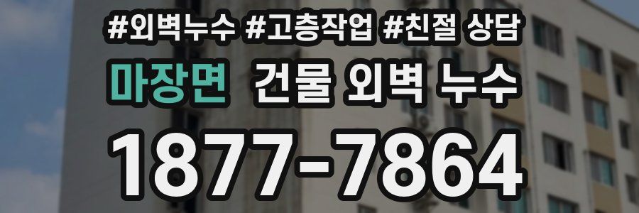 마장면 건물 외벽 누수