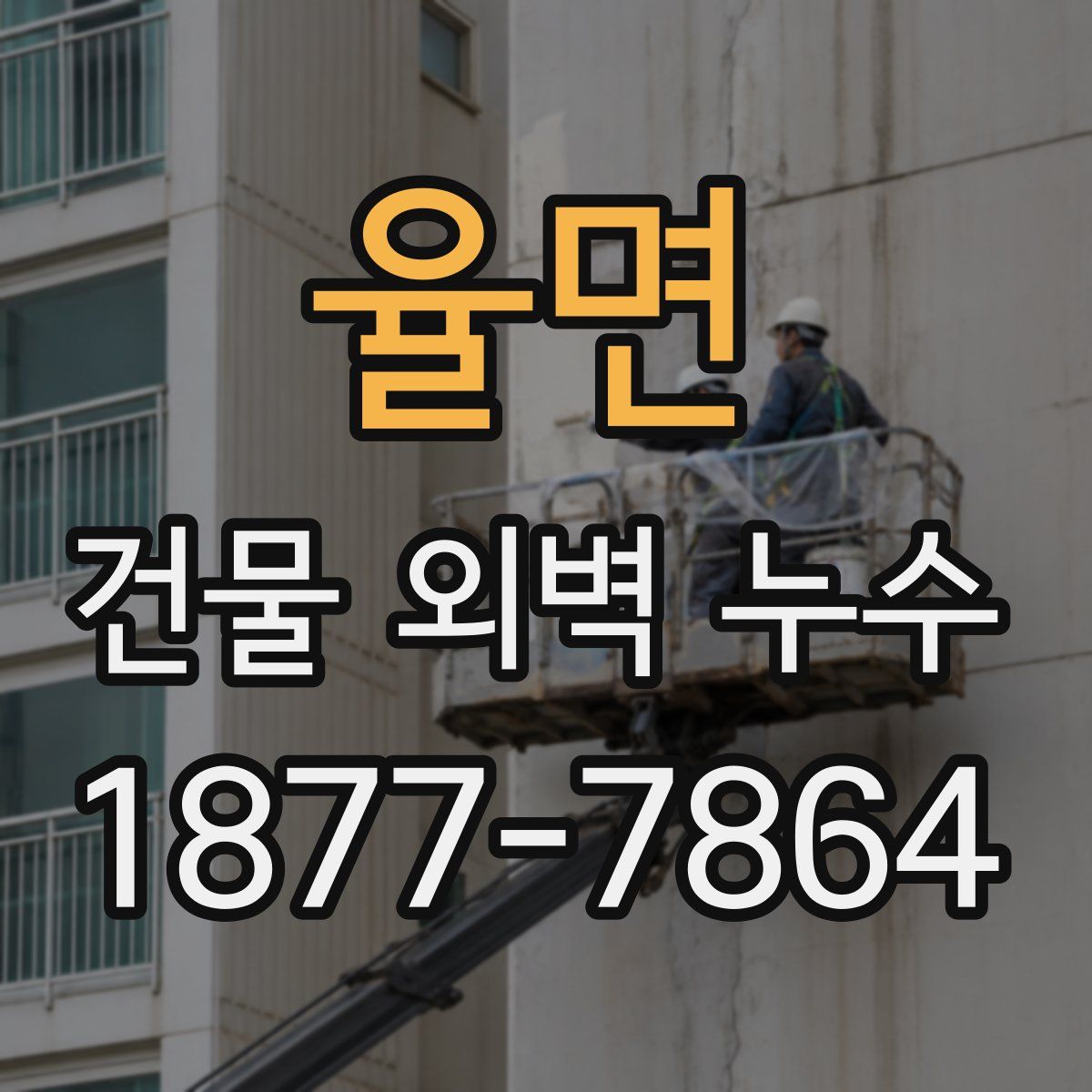 율면 건물 외벽 누수