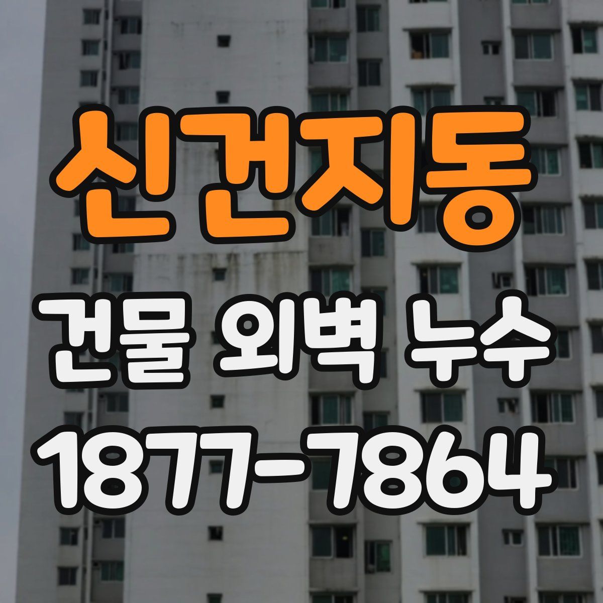 신건지동 건물 외벽 누수