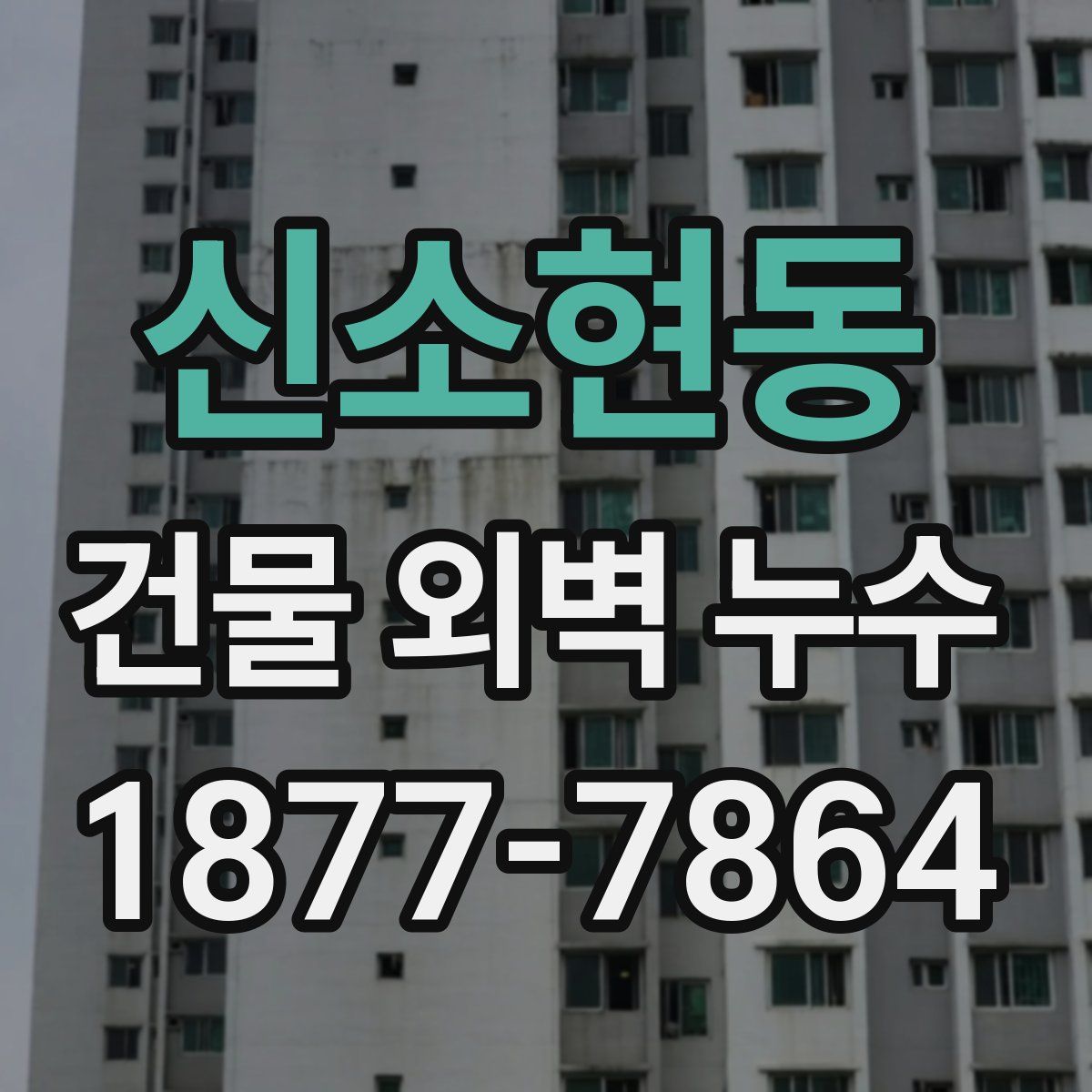 신소현동 건물 외벽 누수
