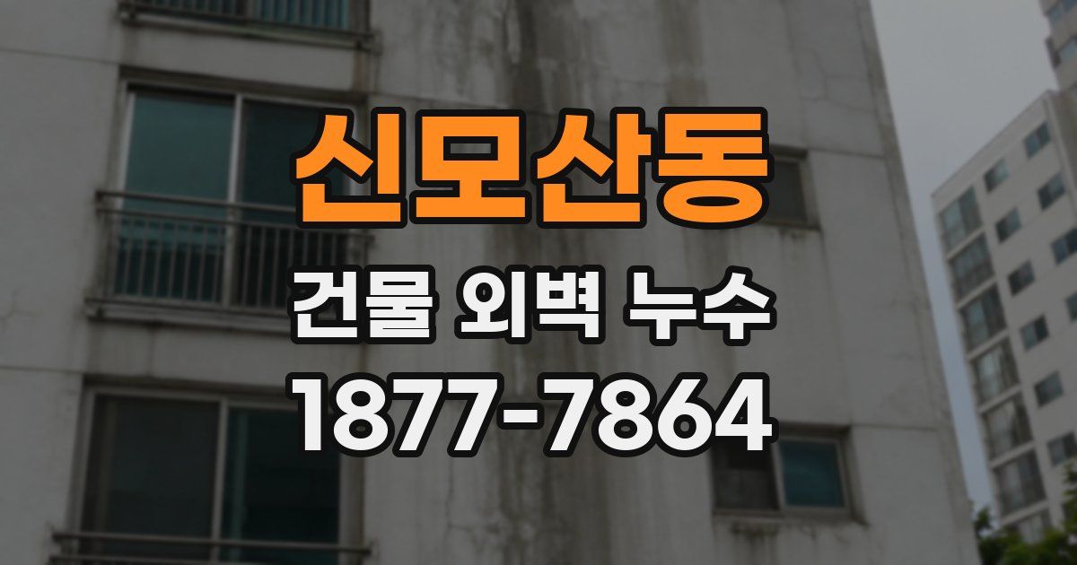 신모산동 건물 외벽 누수