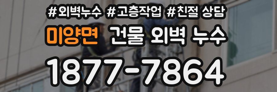 미양면 건물 외벽 누수
