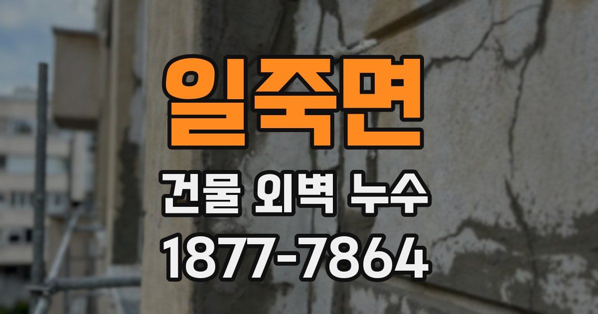일죽면 건물 외벽 누수
