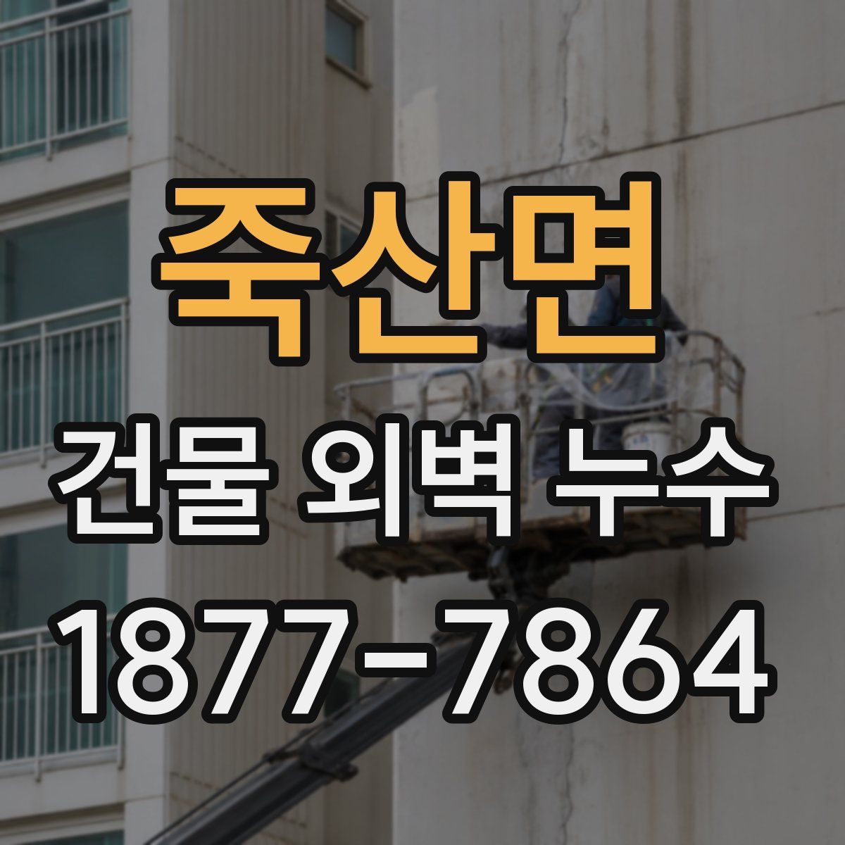 죽산면 건물 외벽 누수
