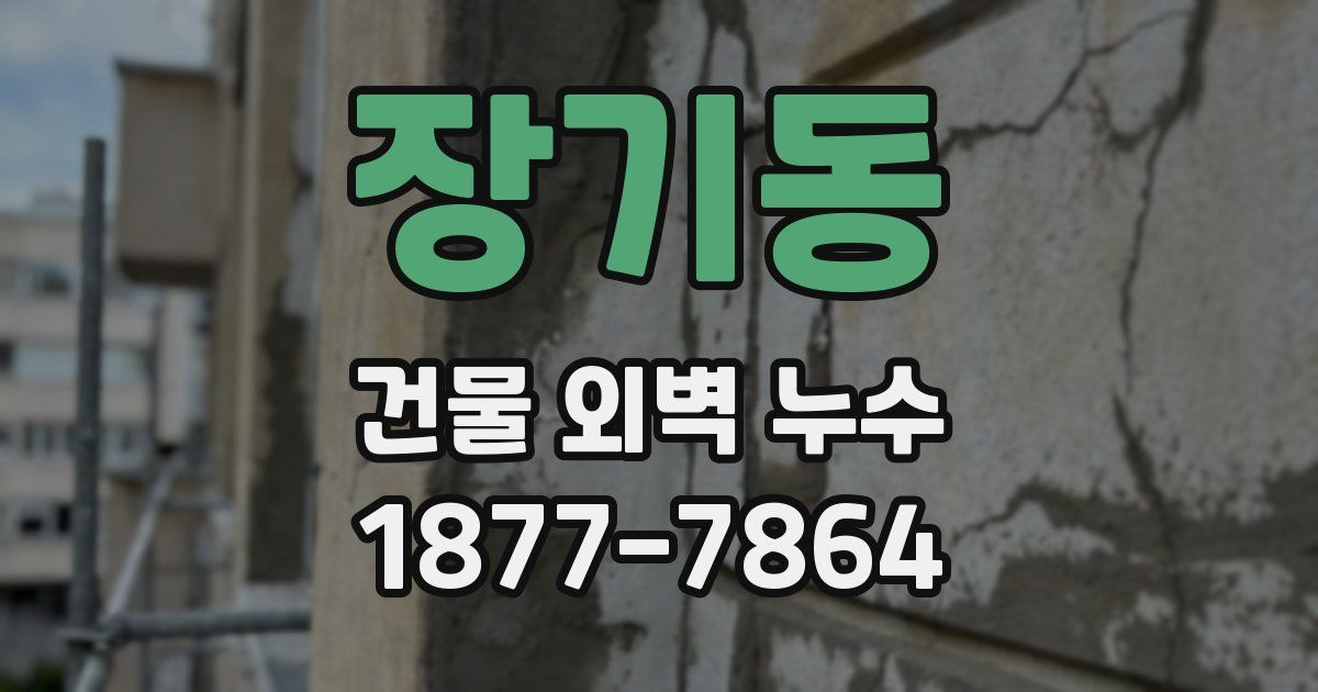장기동 건물 외벽 누수