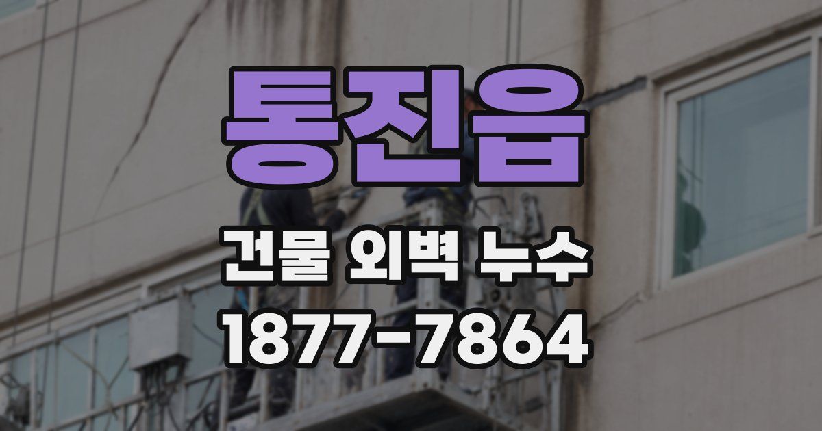 통진읍 건물 외벽 누수
