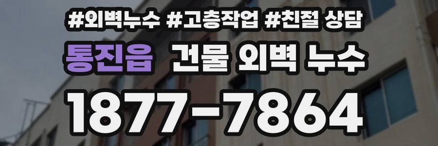 통진읍 건물 외벽 누수