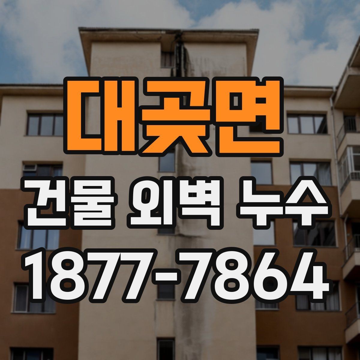 대곶면 건물 외벽 누수 수리 업체 선택 시 기준