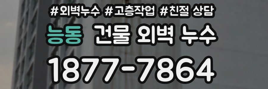능동 건물 외벽 누수