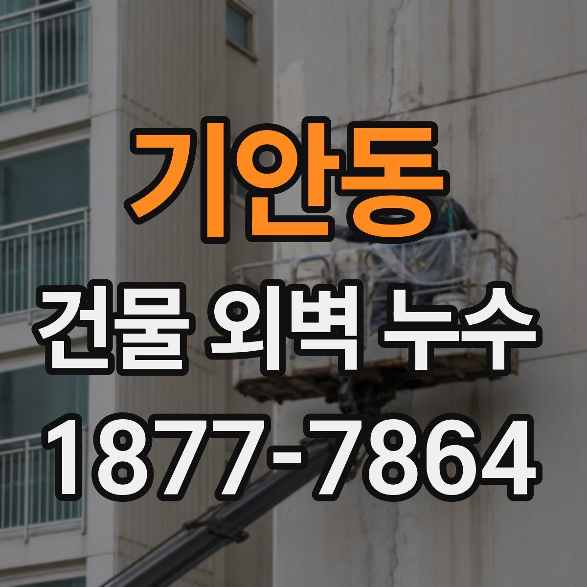 기안동 건물 외벽 누수